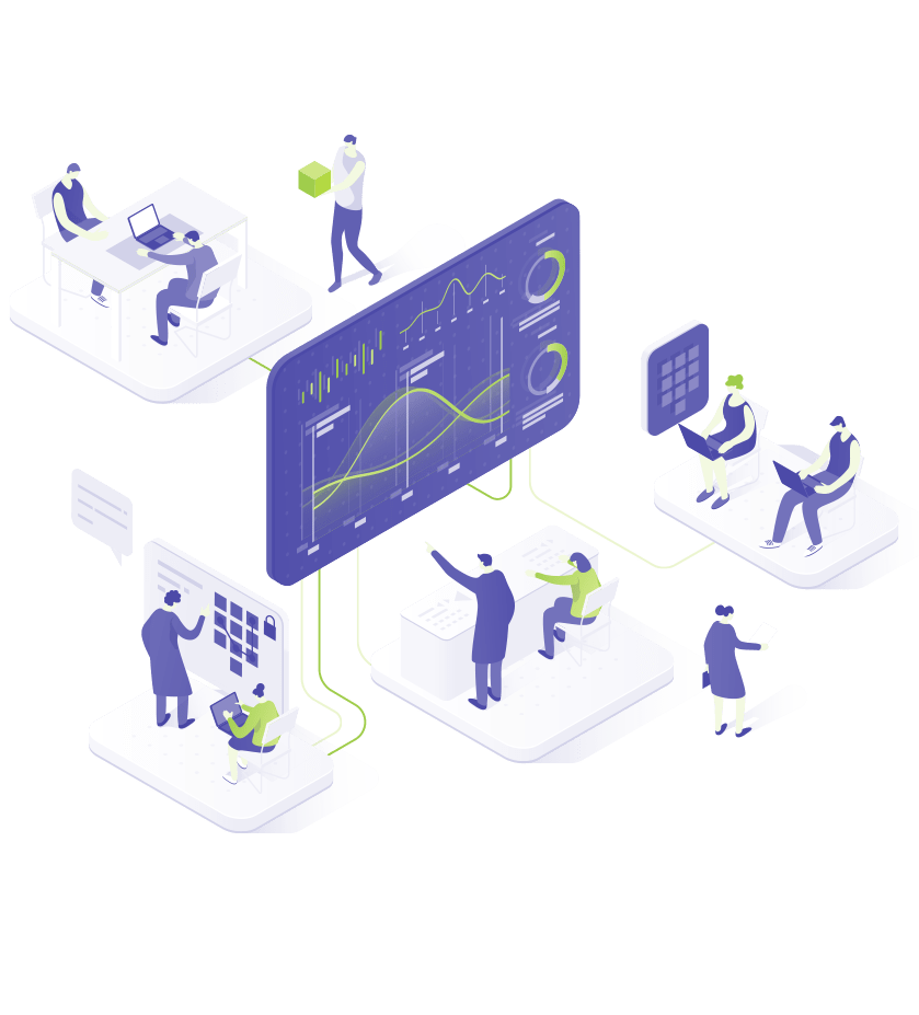 Data professionals collaborating